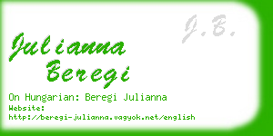 julianna beregi business card